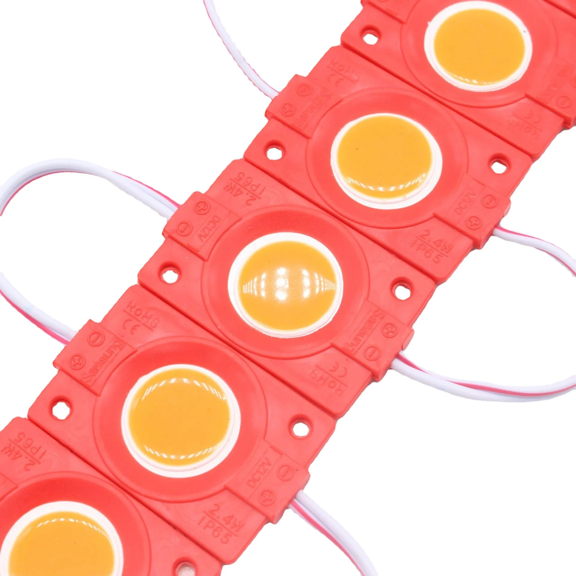 DC12V 24V 4830 cob led injection molding module IP65 2.4w white red  advertsising luminous character light source LED modules