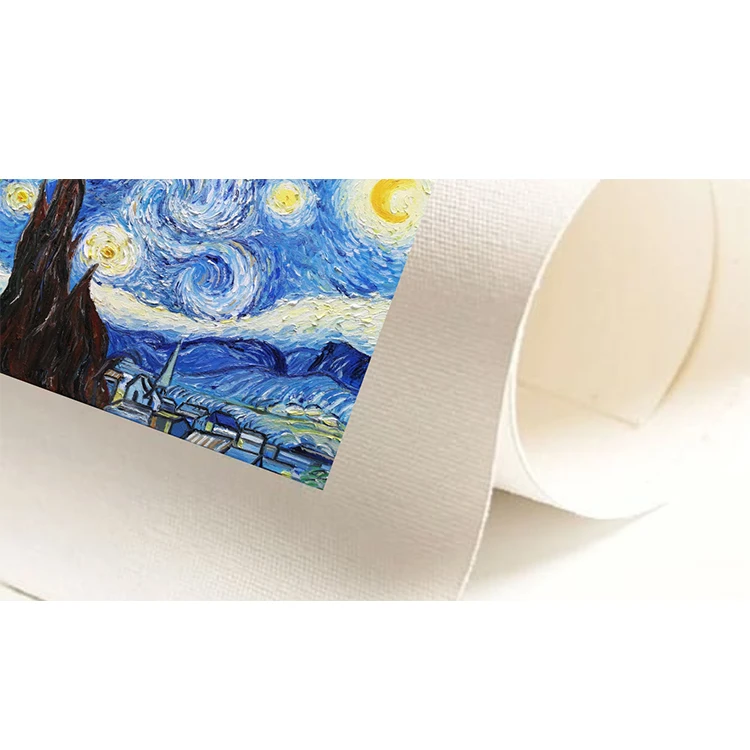 Promotional Tarpaulin Canvas Roll Primed Cotton Canvas Roll For Painting
