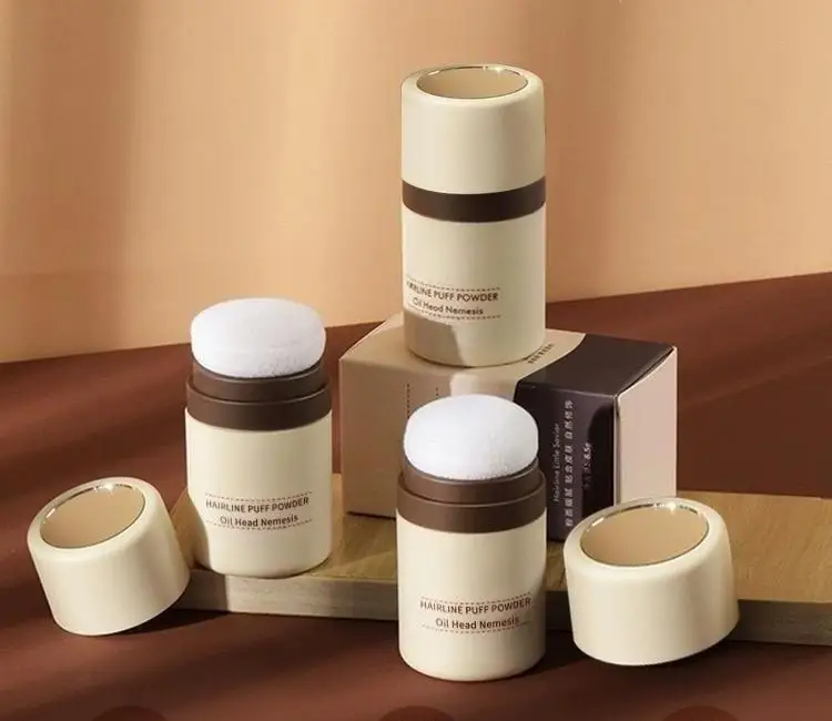 Factory Direct Sales Plastic Cylindrical Powder Bottle 10g Dry Shampoo Powder Bottle With Mirror