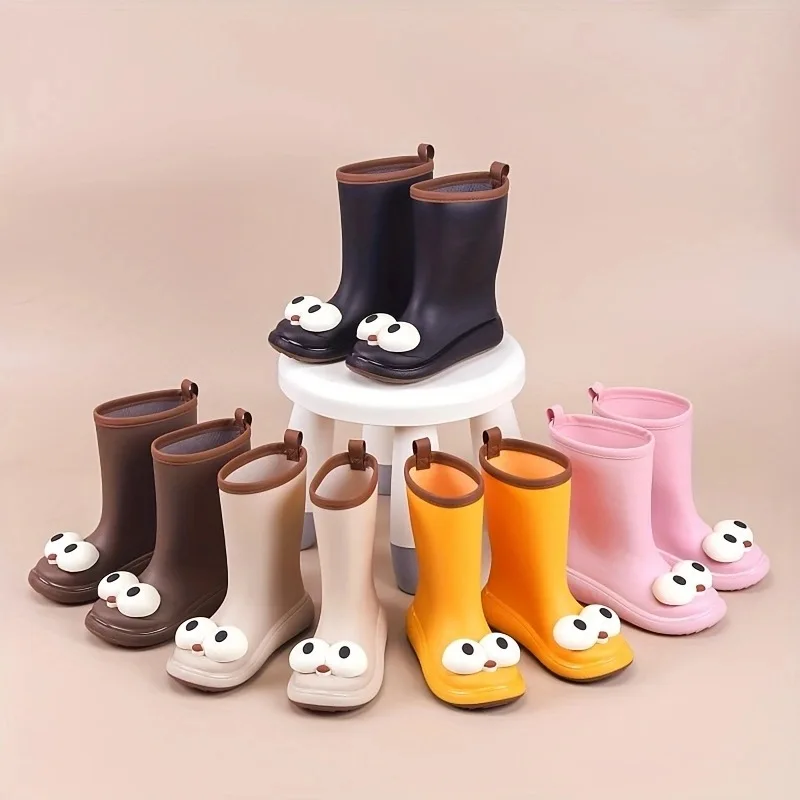 Unisex Kids Waterproof Rain Boots with Cute Cartoon Animal Design Breathable and Lightweight for Autumn for Boys and Girls