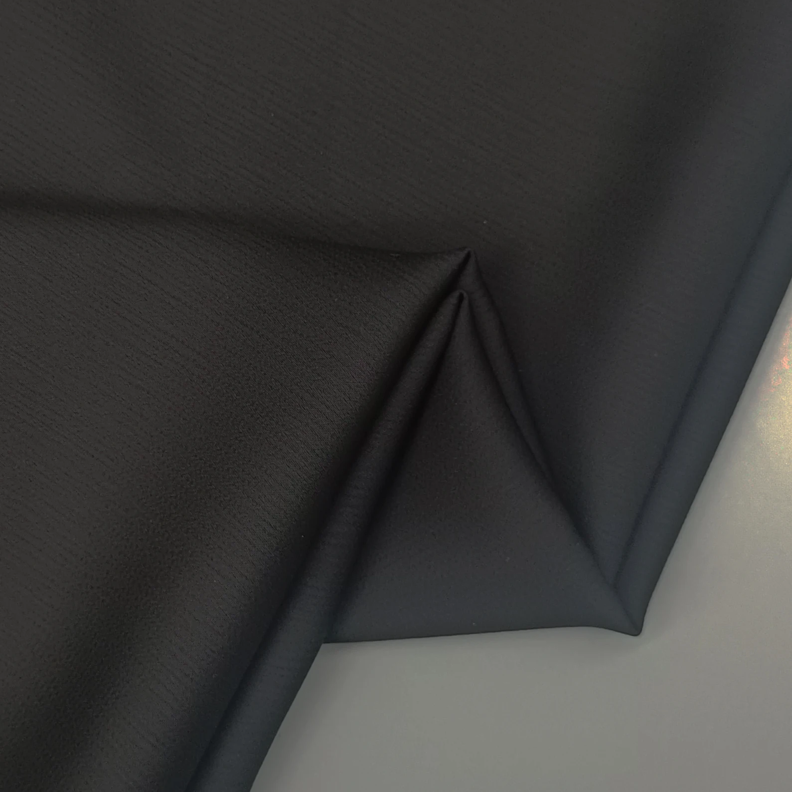 Dubai Muslim 100% Polyester Chiffon Black Turkey Abaya Dress  Ant Crepe Fabric