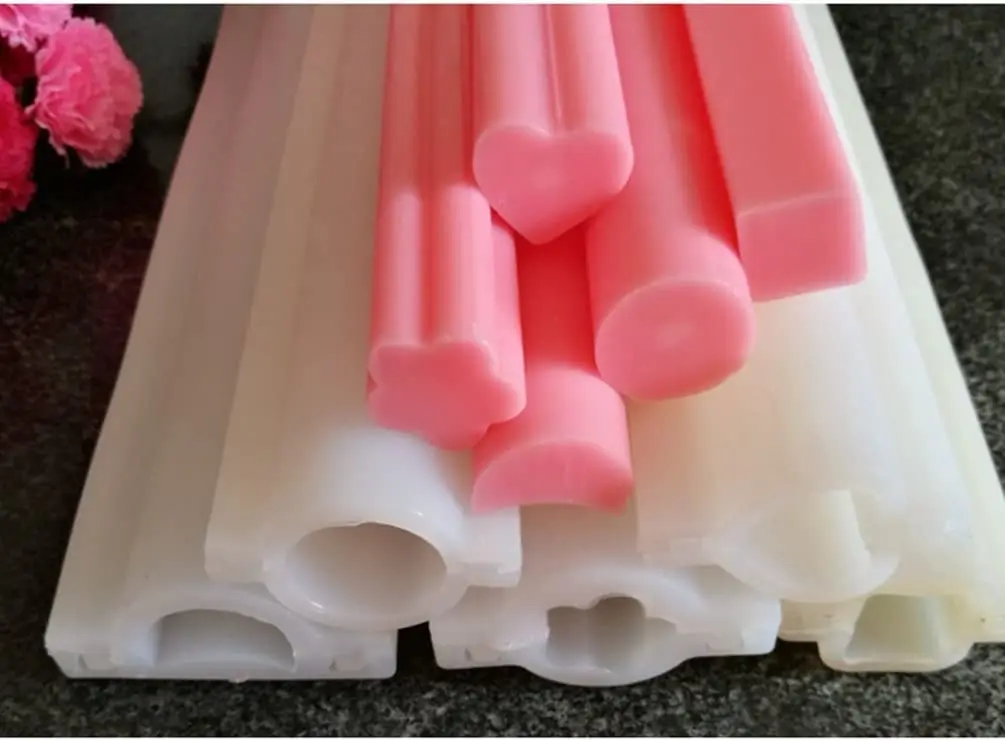 Round Tube Column Silicone Soap Candle Mold Embed Soap Making Supplies Silicone Mold for Soap