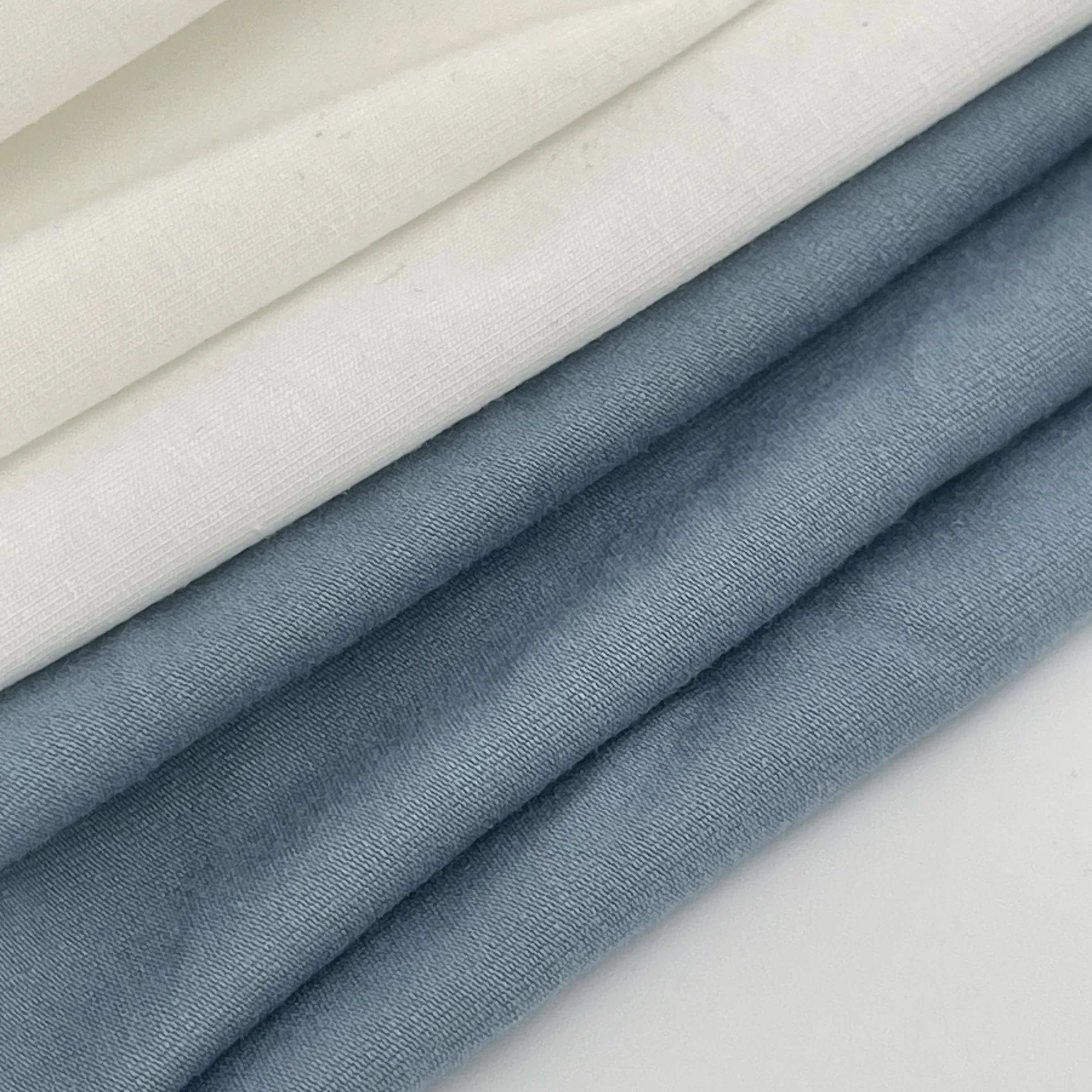 Tencel Модальная хлопковая смесь трикотажная простая ткань 50/50MC