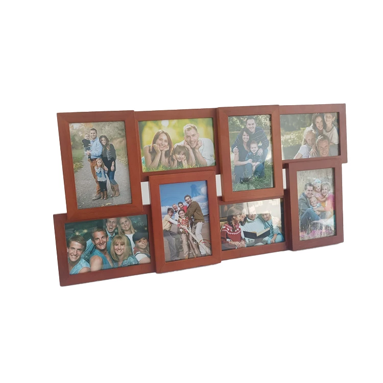 Photos Frame Pic Collage Picture Frames Durable Good Quality Wooden Custom Wood Customized Logo Fashionable Environment Friendly
