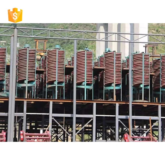 Спиральный сепаратор для производства хромовой руды золотодобывающий Гравитационный спиральный желоб