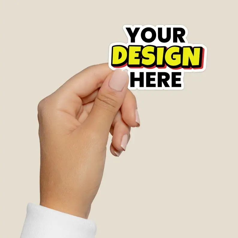 Yahik Custom Printing Waterproof Vinyl Stickers Die Cut Label Logo Stickers Adhesive Pvc Label Sticker
