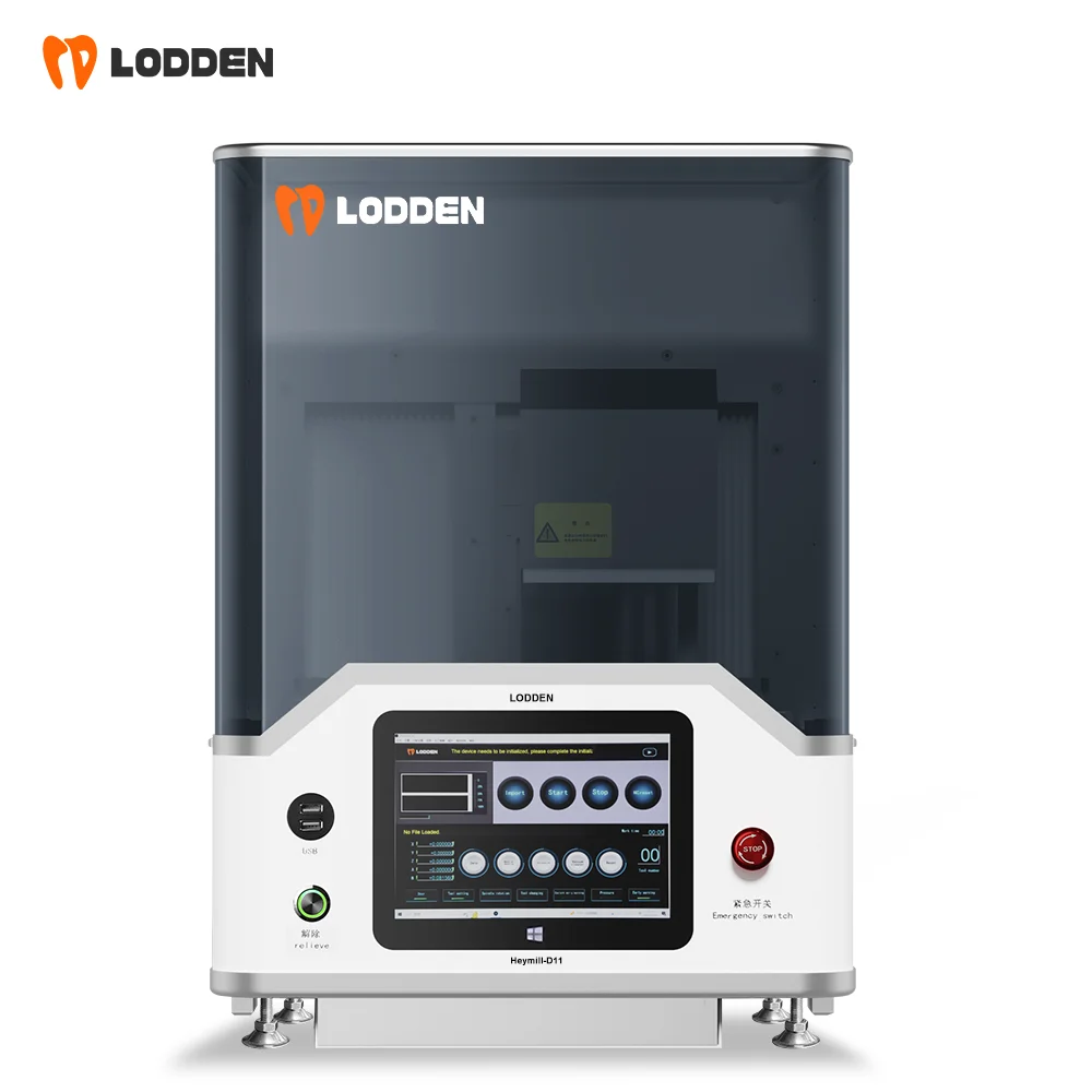 Lodden 5 оси CadCam фрезерный станок Видимый D11 сухой стоматологический лабораторный Высокоточный циркониевый