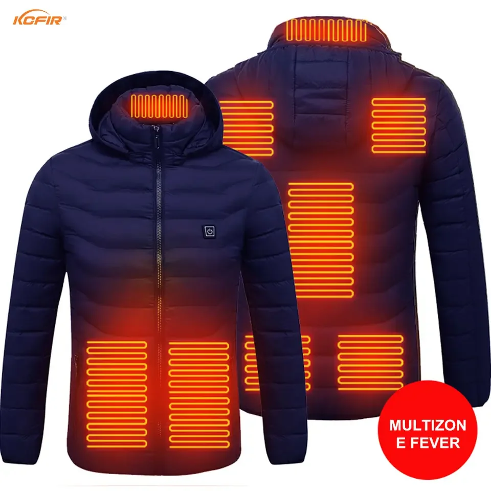 Custom Rechargeable Black Work Ski Riding Fleece Electric Usb Heater Jacket Winter Jacket Supplier With Heated For Men