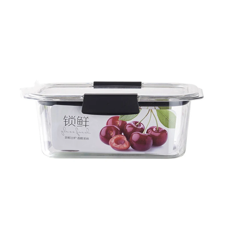 New Design Kitchen Storage Containers Rectangular transparent fresh-keeping box Airtight Food Containers with lid