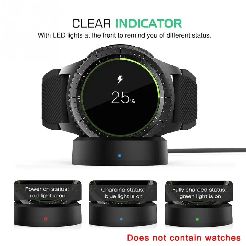 
Wireless Dock Charger For Samsung Watch Gear S3 S2 Frontier with USB Cable Whosale 