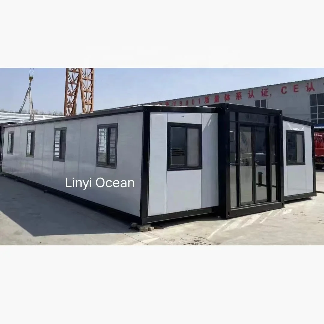 2023 Australia New Zealand style luxury 40ft 3 bedrooms prefabricated expandable container house with bathroom and kitchen