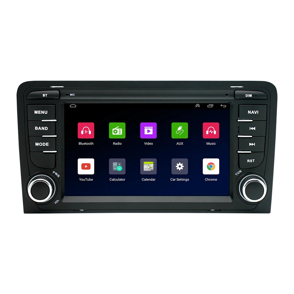 7 Inch Car Radio Android Navigation GPS 4-Core 1+16GB CarPlay Android Auto Car DVD Player A3 For Audi