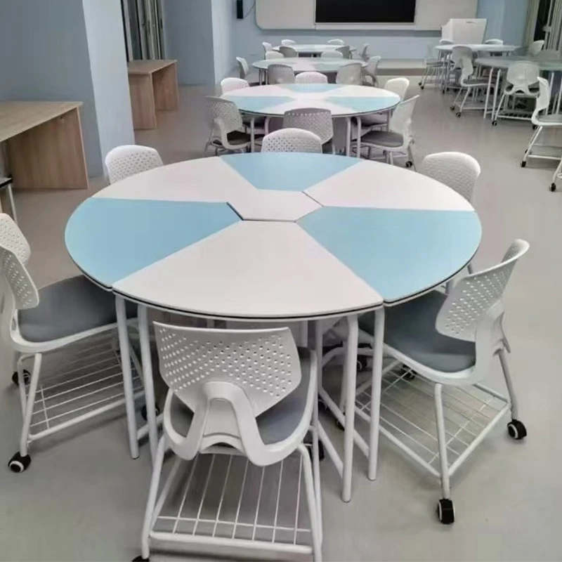 Office Furniture Conference Meeting Room Table I Shaped Desk Adult School Modular Adjustable Height Foldable Training Table
