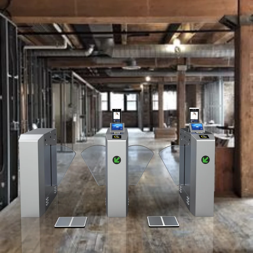 ESD Safety Gate Control System ESD Flap Turnstile Gate Cleanroom Equipment