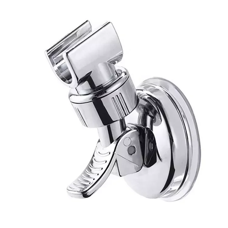Shower head handle holder punching vacuum suction with adjustable switch for bathroom