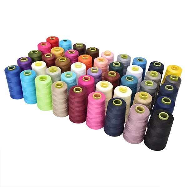 High Tenacity High-strength  Spun Polyester jeans Sewing Thread in Stock Lots 40S/2 40S/3