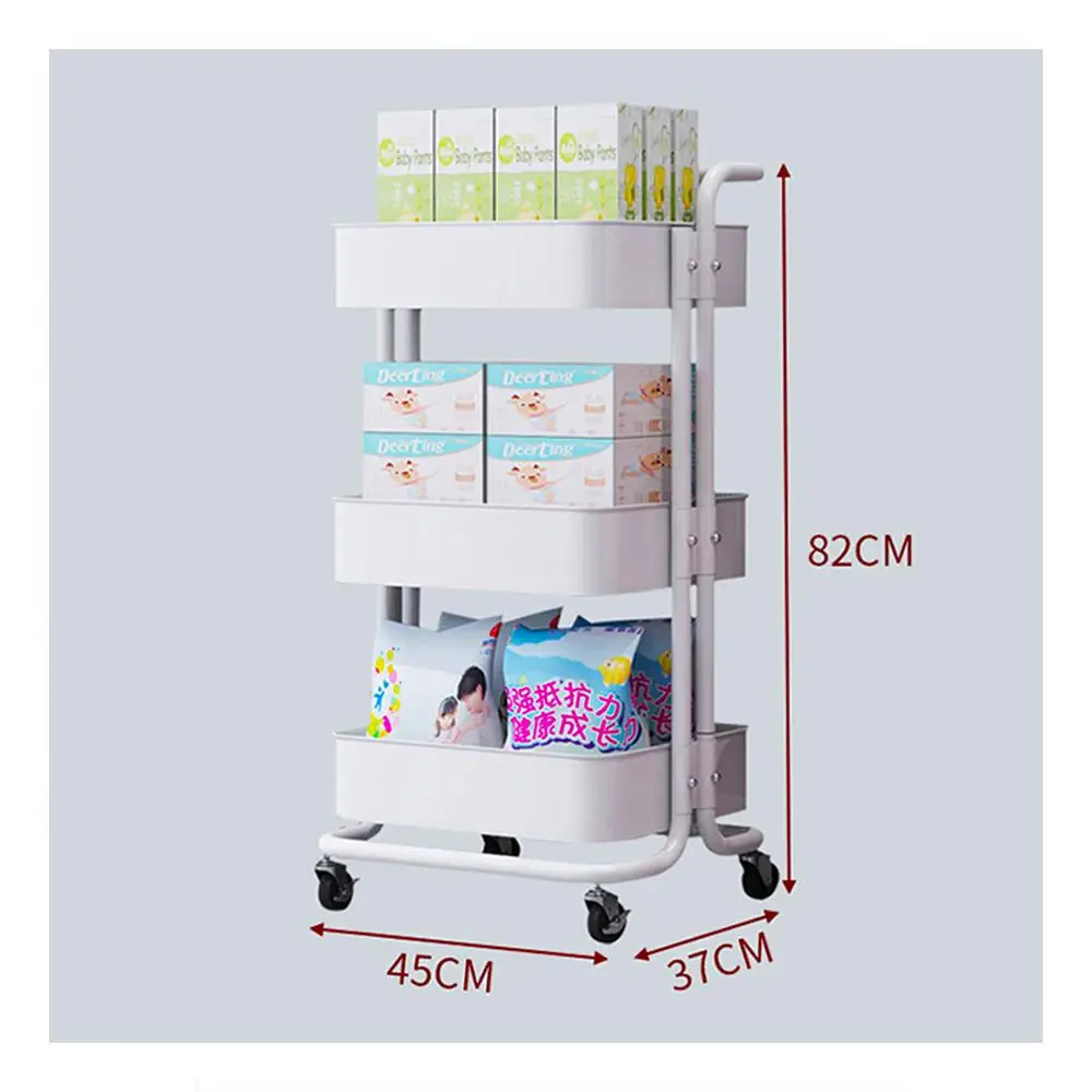GRS Plastic Mushroom rack stainless steel platform industrial transport trolley Steel Trolley