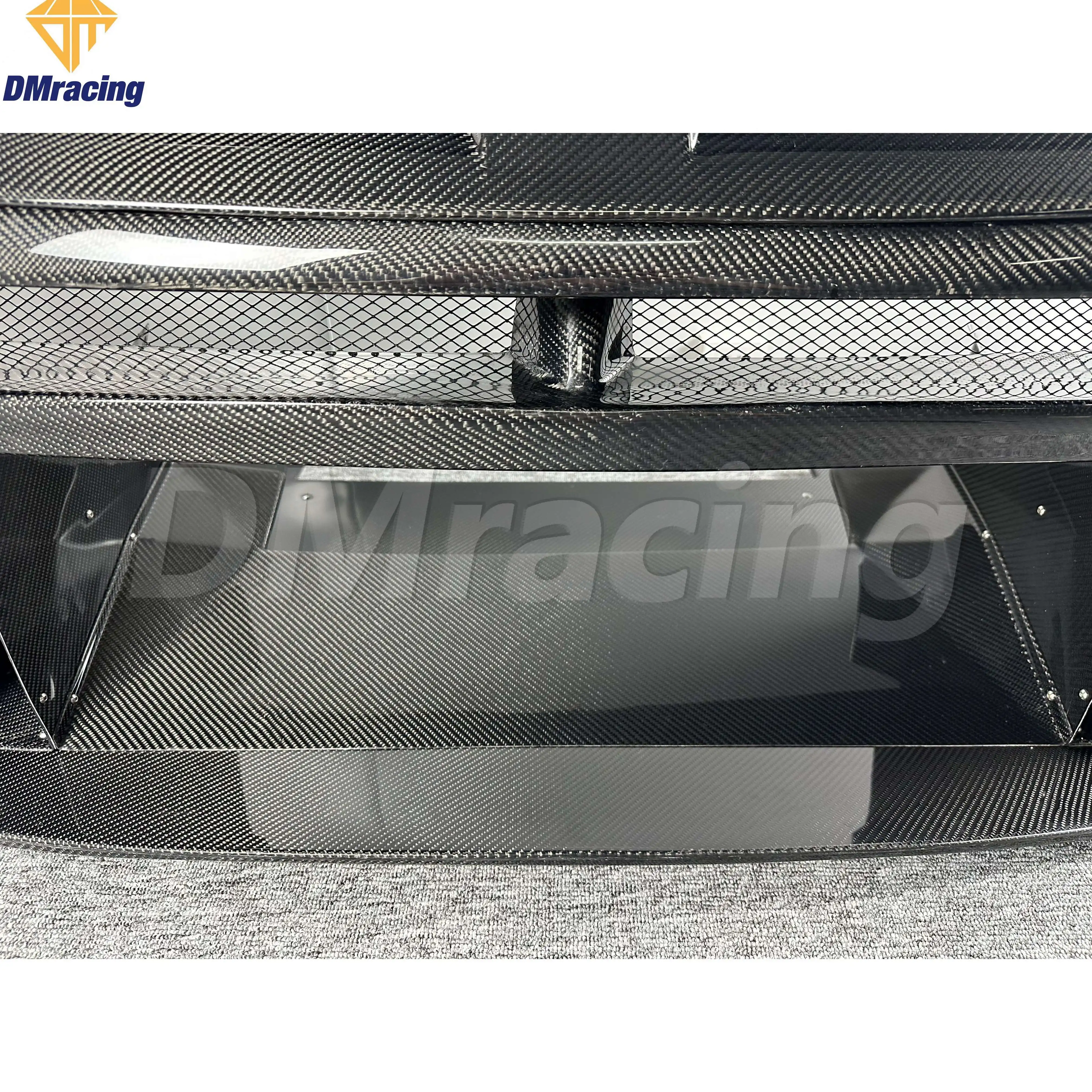 TOP RACING STYLE FULL CARBON FIBER FRONT BUMPER BODY KIT FOR NISSAN GTR R35 2008-2016