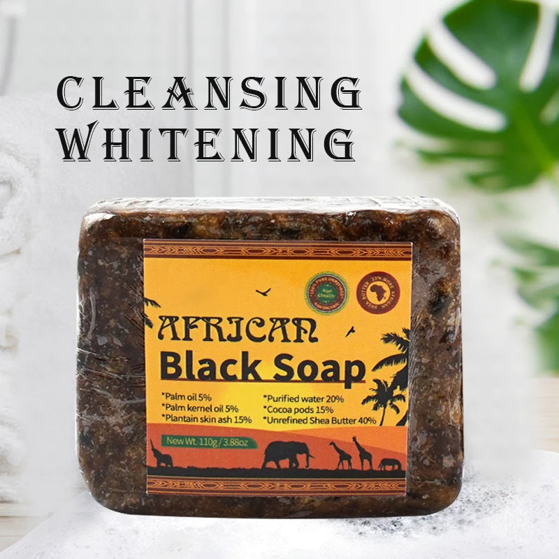 OEM Organic Raw Handmade Black African Soap