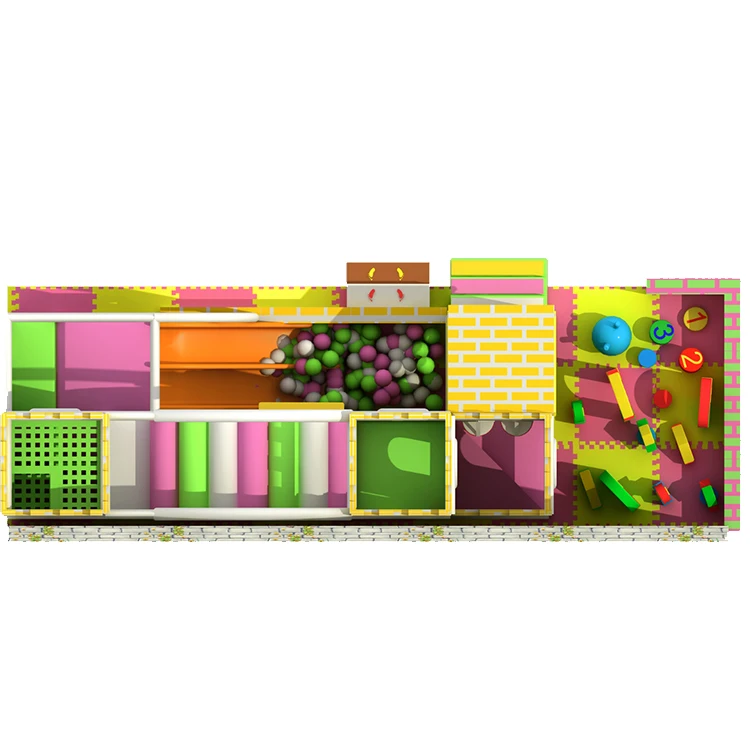 Castle style Multifunction Kids Play Centre Small Indoor Soft Playground