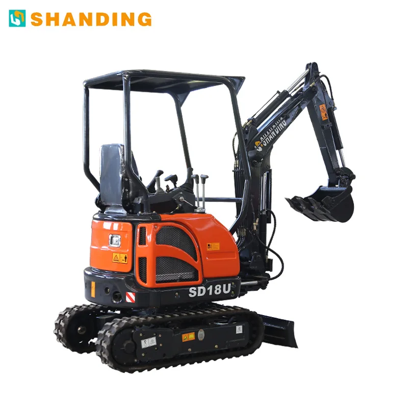 Chinese Factory Price 1.8t New Mini Excavator with Bucket and all kinds of attachments