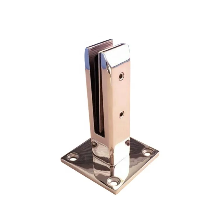 2023 New trend 40*40 deck mount clamp frameless glass rails fence glass railing spigot