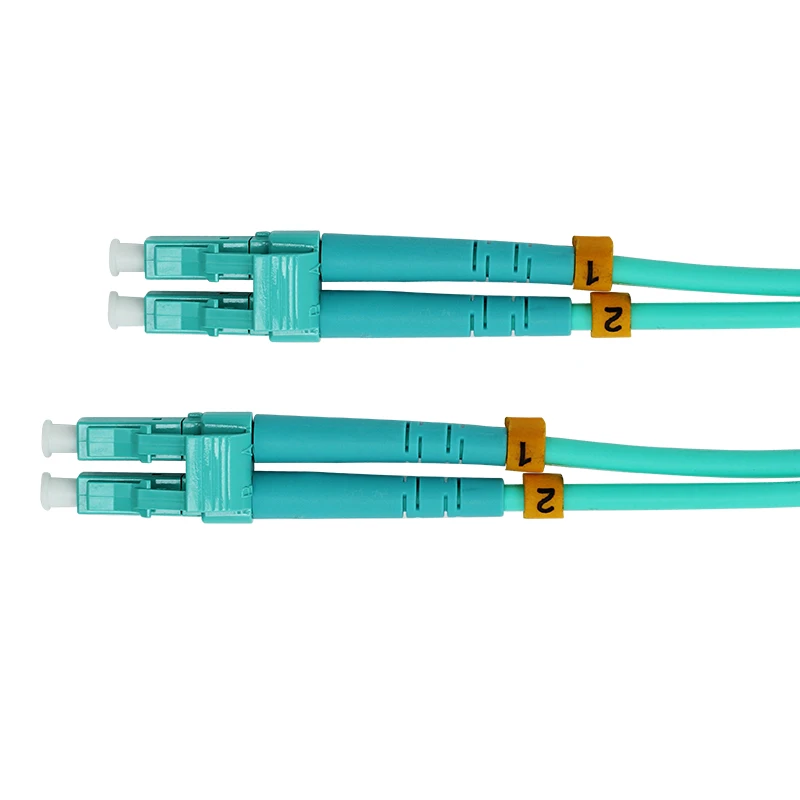LC UPC Connector OM3 Single mode Multi mode Duplex Fiber Optic Patch Cord 20m length