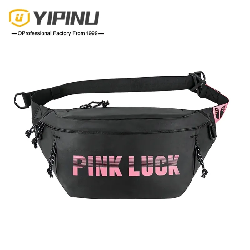 YIPINU custom designer mens hip belt pouch bum waist bag fashion casual fanny pack for man