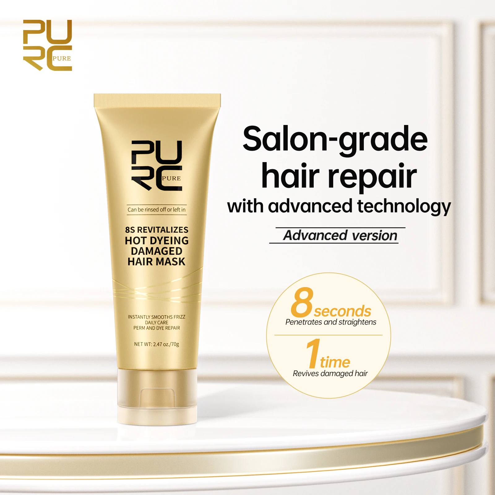 Improve Frizz Tangles Repair Hair Core Prevent Hair Breakage And Split Ends Keratin Revitalizes Hot Dyeing Damaged Hair Mask