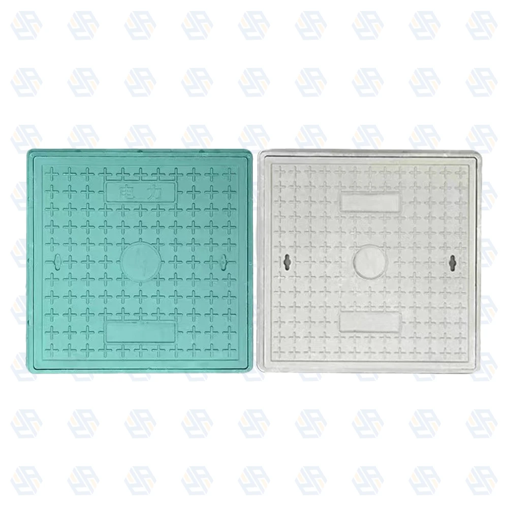 plastic manhole cover composite frp resin water covertank  hinged square manhole cover and frame