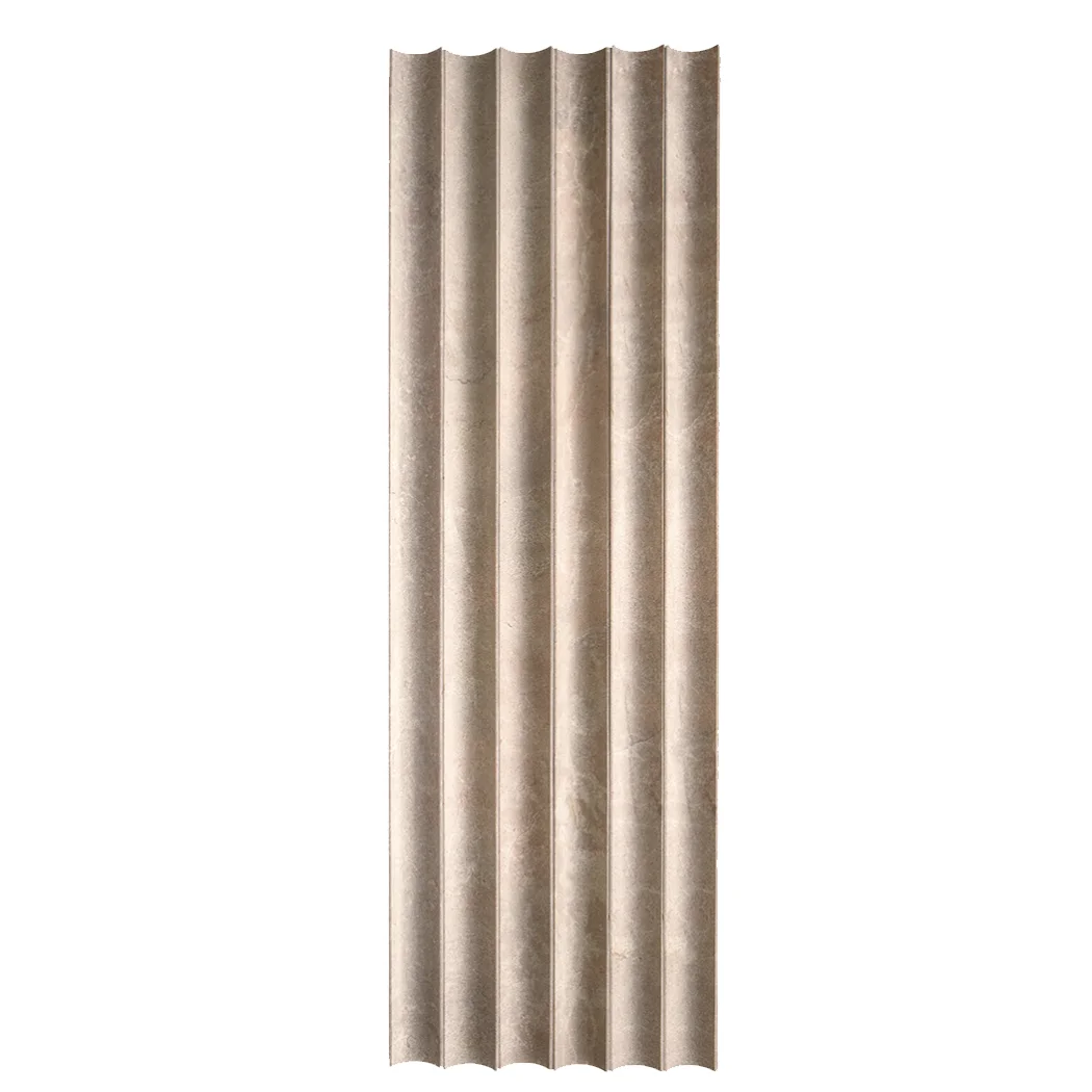 Newstar оптовая продажа каменная настенная панель травертиновая полоска отделка облицовка ребристые молдинги карандаш 3d мраморная флейта плитка для виллы