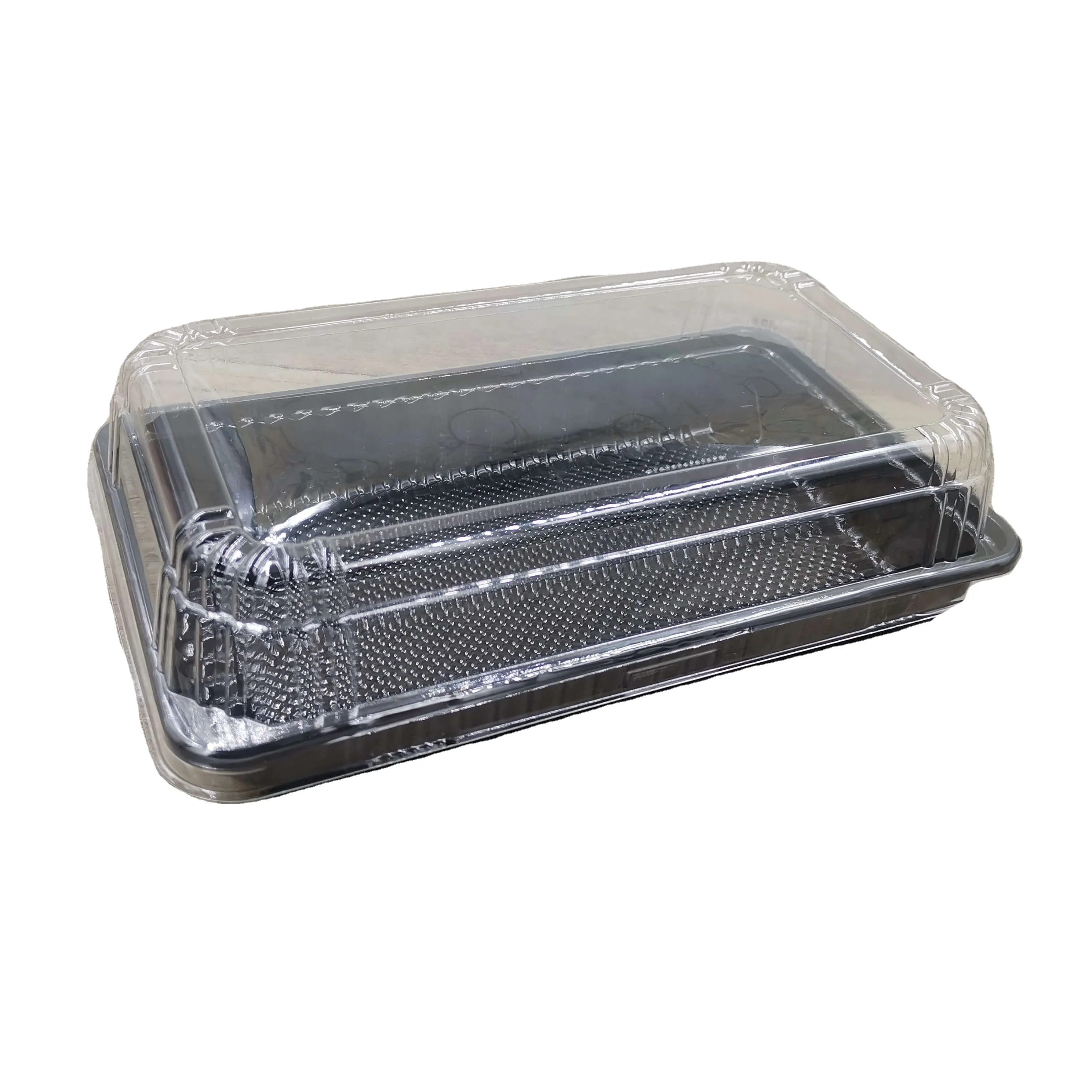 ZY004 new wholesale disposable plastic takeaway cake bread food box with clear lid