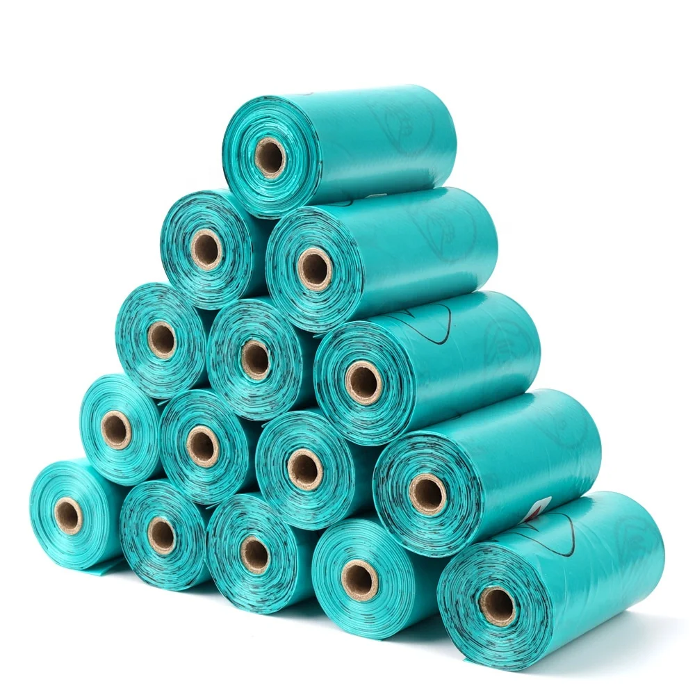 Custom Eco-Friendly Bio Degradable Dog Cornstarch Eco Friendly Compostable Biodegradable Poop Bags For Pet Poop