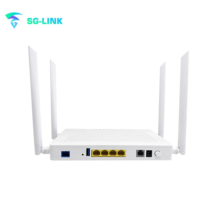 Dual Band Onu Xpon Wifi SG-LINK SG8160 Router Epon Optic Fiber Network Ftth Gpon Epon 4GE+1POTS+WIFI6+1*USB3.0