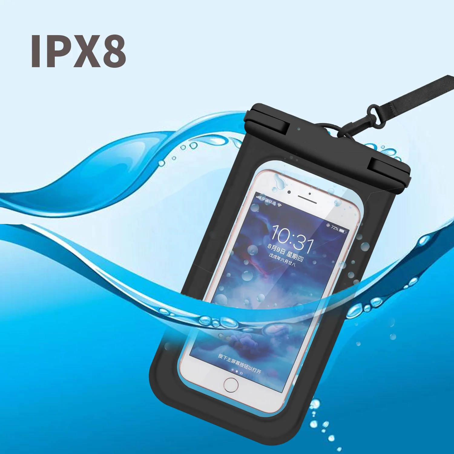 High Quality Universal Mobile Dry Bag Swimming Waterproof Phone Cases For Smartphone Waterproof Pouch
