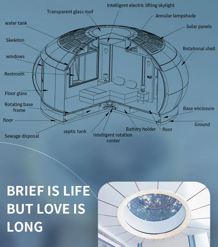 Future Residence easy assembled luxury prefabricated villa for hotel