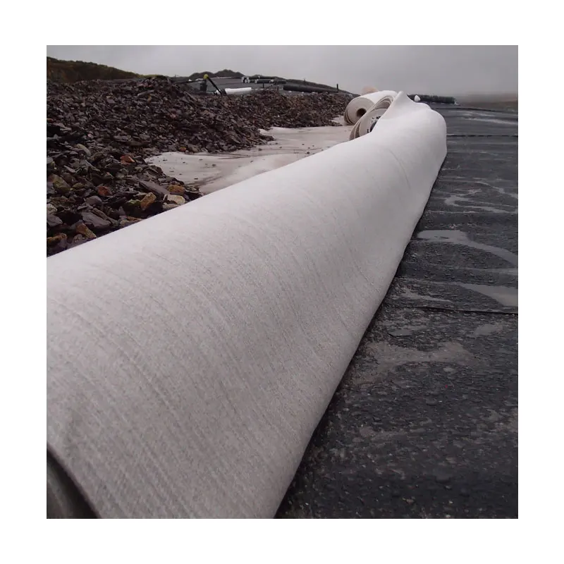 wholesale 150g 200g 250g polyester nonwoven geotextile for road construction