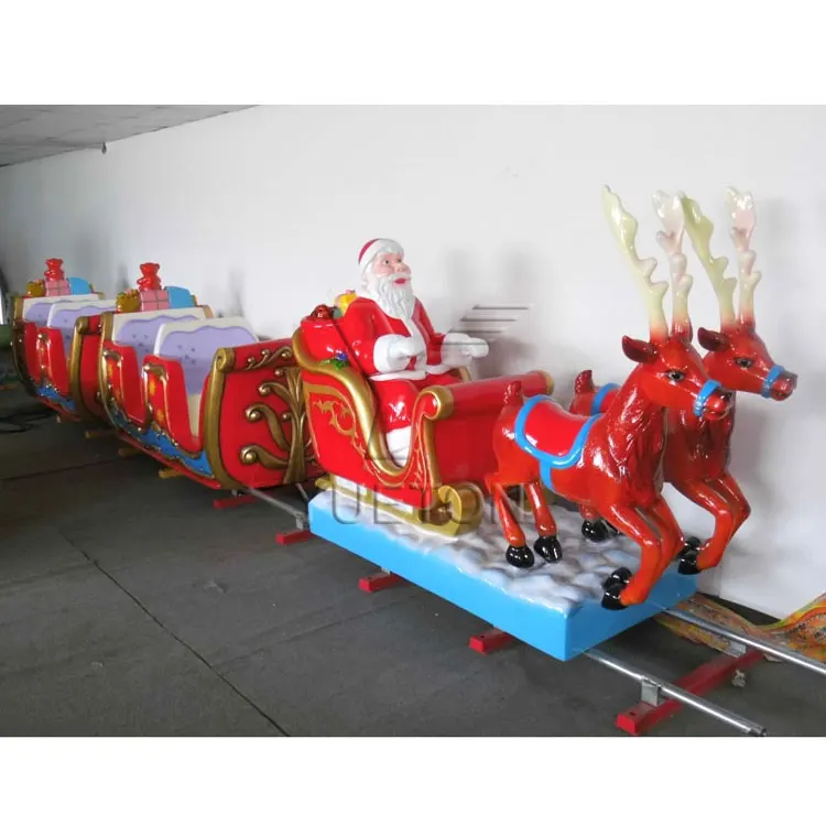 Yueton Outdoor Electric Track Train Christmas Rides For Kids