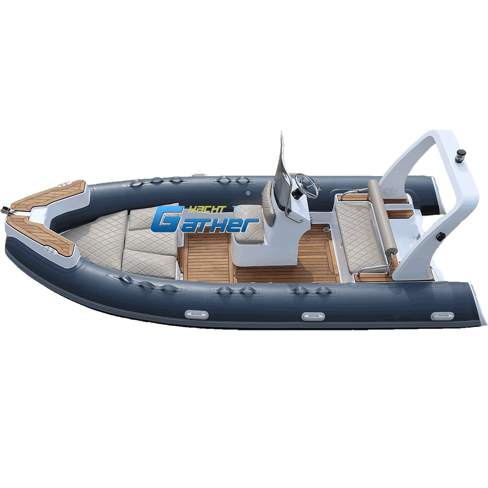 5.5m rib boat luxury rib boats for 7 people small yacht RIB-550 inflatable rib550B fishing
