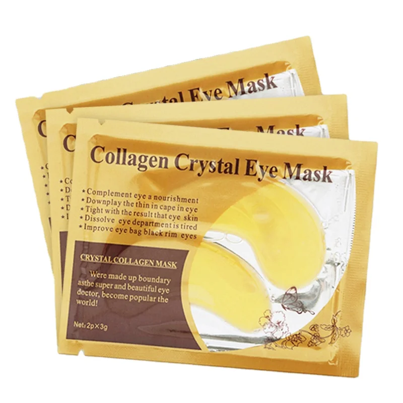 Hot sale Under Eye 24K Collagen Crystal Gold Eye Mask for Skin Care Dark Circles