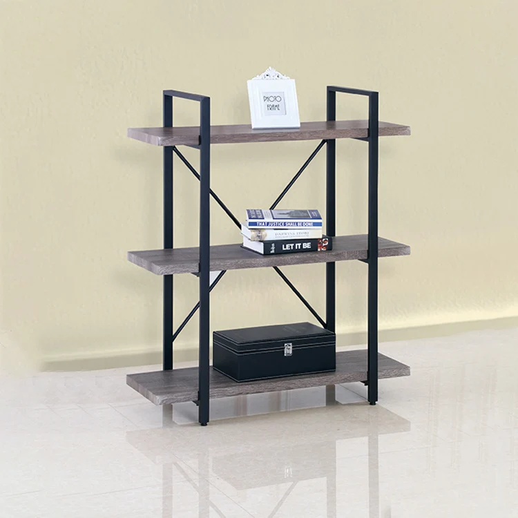 
Hot Sale Furniture Metal Shelving 3 Layer Industrial Book Rack 
