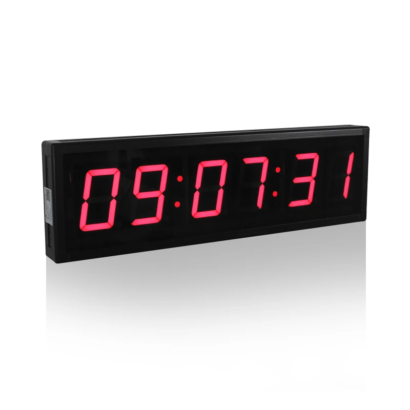 Jinling Shiyin 4 Inch 6 Digits Double Sided Led Race Timing Clock Countdown Timer