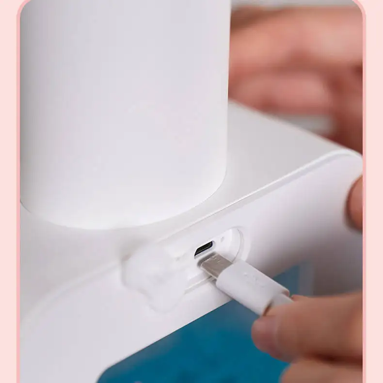 Popular Cartoon Automatic Soap Dispenser 400ml USB Rechargeable Hand Sanitizer with Time Reminder for Kids