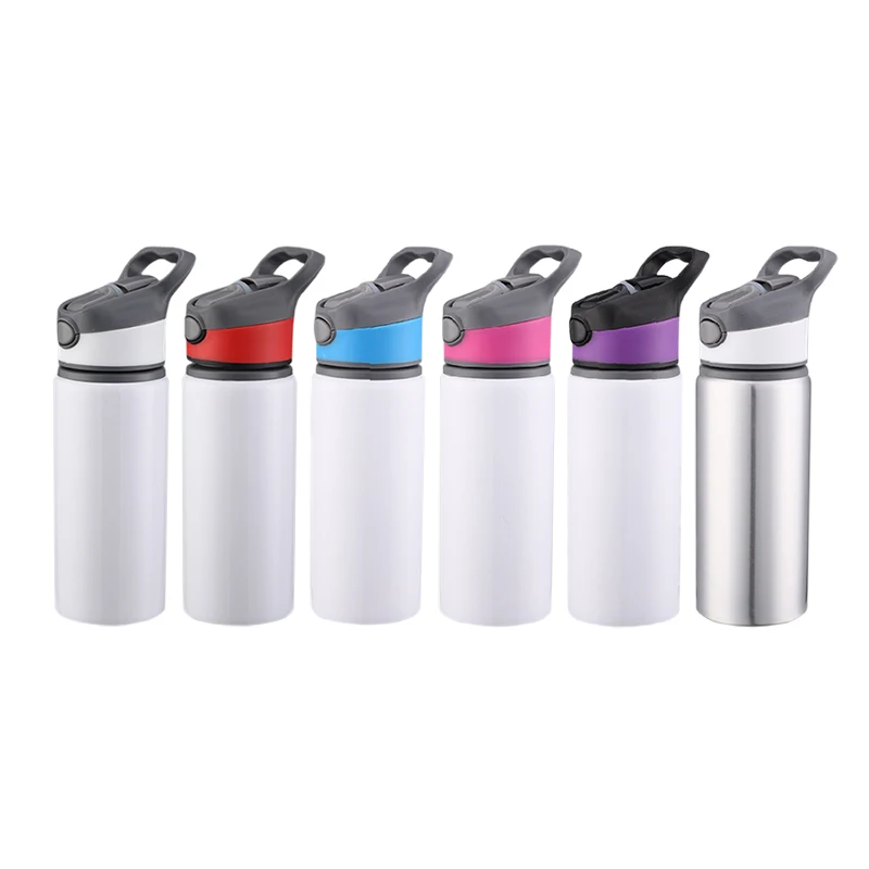 600ml Wholesale New Style Various Colors Recycled Single Wall Sports Aluminum Water Bottles