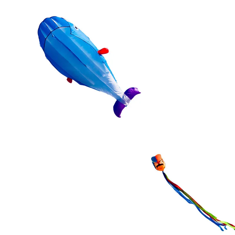 3D воздушный шар Kite, моллюск, Кит, большой, для взрослых, специальный, с защитой от ветра