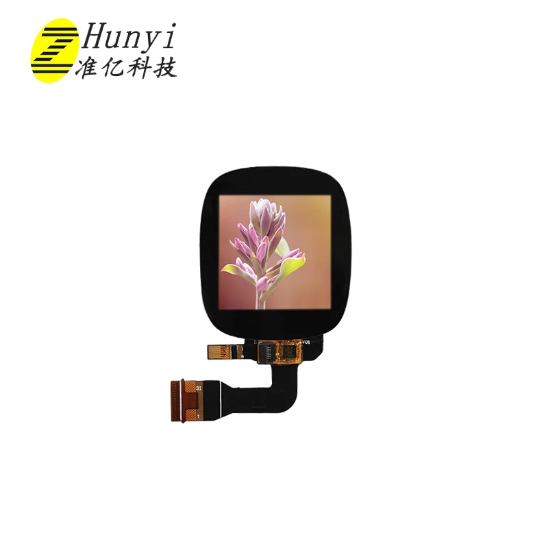 1.3inch 240*240 Square Lcd Display Lcd Display Touch Screen Black Smart Watch IPS SPI TFT Zhunyi Technology OEM/ODM 23.40*23.40