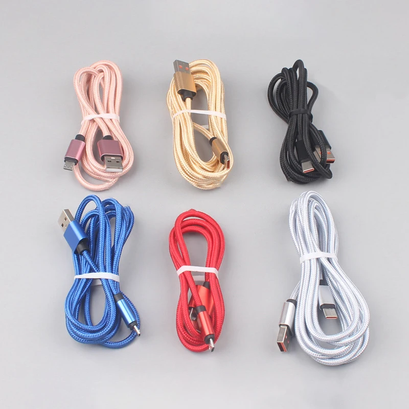 Good Mobile Phone Super Charger Kabel 6A 3A Fast Charging V8 i USBC Lightn Data Cabo Micro USB to Tipo Type C Cable
