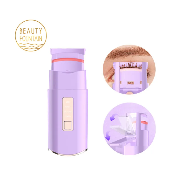 Electric Heated Eyelash Curler Long-Lasting Curl Electric Eye Lash Perm Eyelashes Clip Eyelash Curler Device Makeup Tools