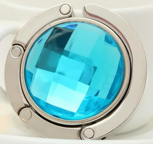 Portable folding crystal bag hanger table hook diamond bag buckle metal bag hanger hook