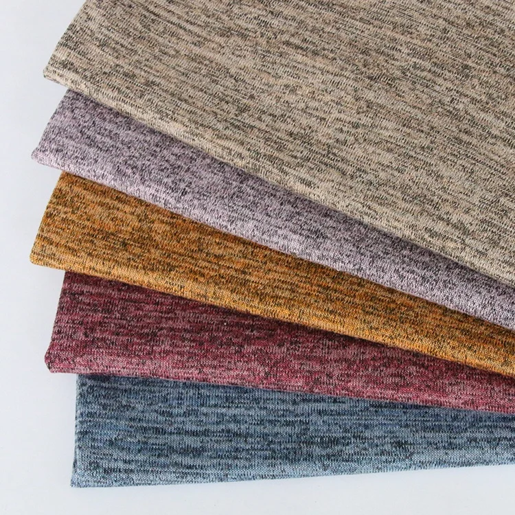 3939# 70%polyester 25%cotton 5%spandex cloud dyed cotton knitted jersey fabric 210g medium weight for skirt short sleeve fashion